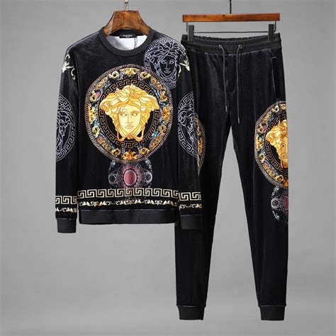 men clothing versace|men's versace jogging suit.